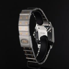 Cartier Santos ref 2961 en or et acier