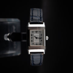 Full set - Jaeger Lecoultre Reverso "Night and Day" en acier et diamand