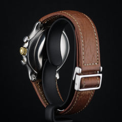 Full set - Chronographe Ebel or et acier 1911 ref 1134901