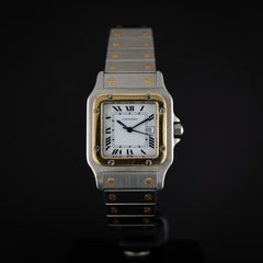 Cartier Santos ref 2961 en or et acier