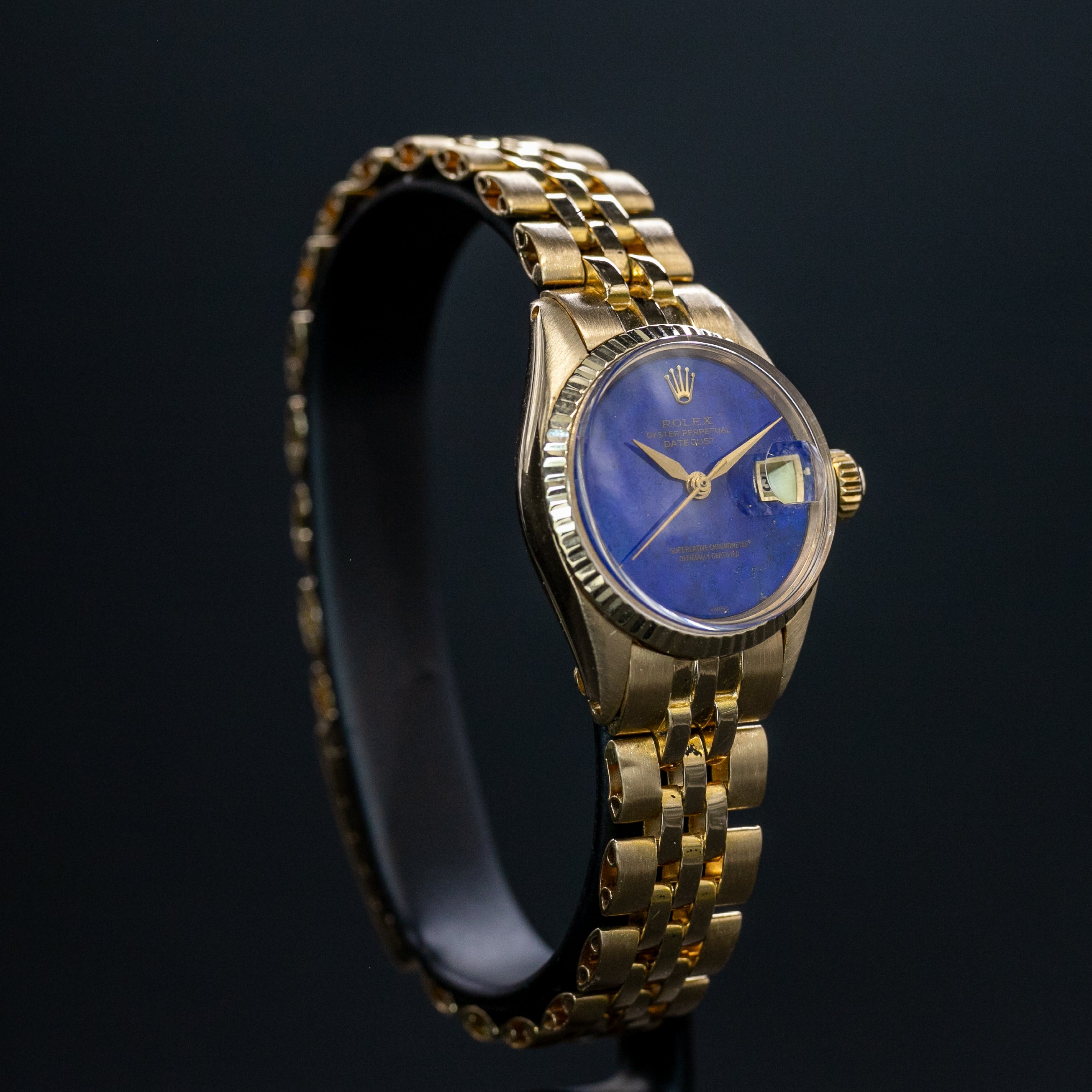 Rolex Datejust Lady en Or jaune Cadran Lapis Lazuli - L'Atelier du Temps