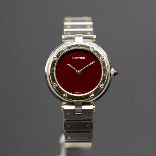 Cartier Santos Burgundy - L'Atelier du Temps