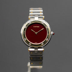 Cartier Santos Burgundy - L'Atelier du Temps