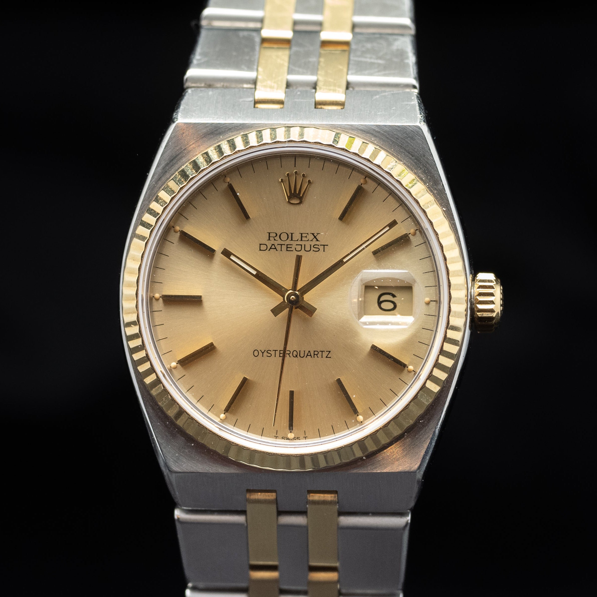 Rolex Datejust Oysterquartz or et acier ref.17013 - L'Atelier du Temps