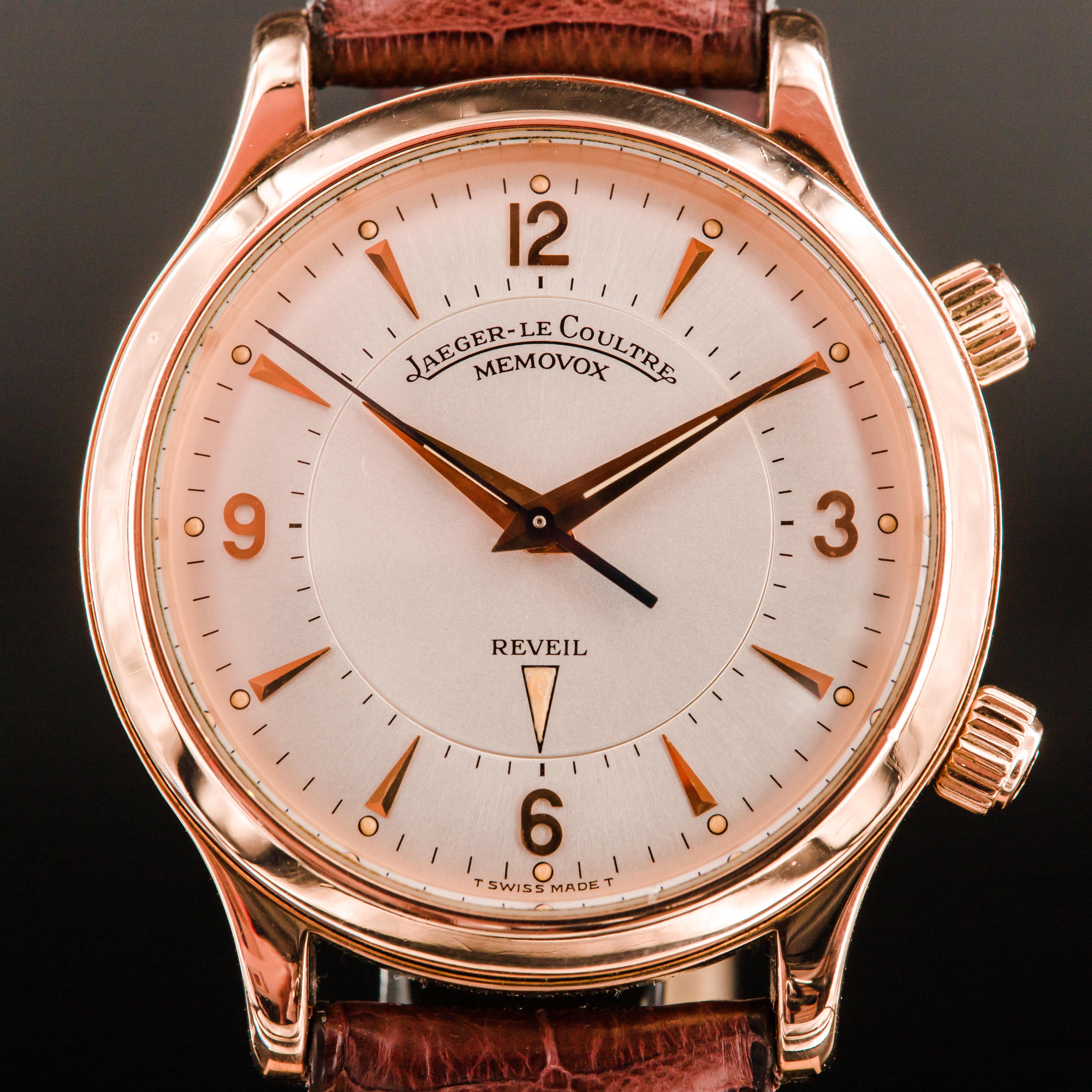 Jaeger LeCoultre Memovox Master Control Or Rose - L'Atelier du Temps