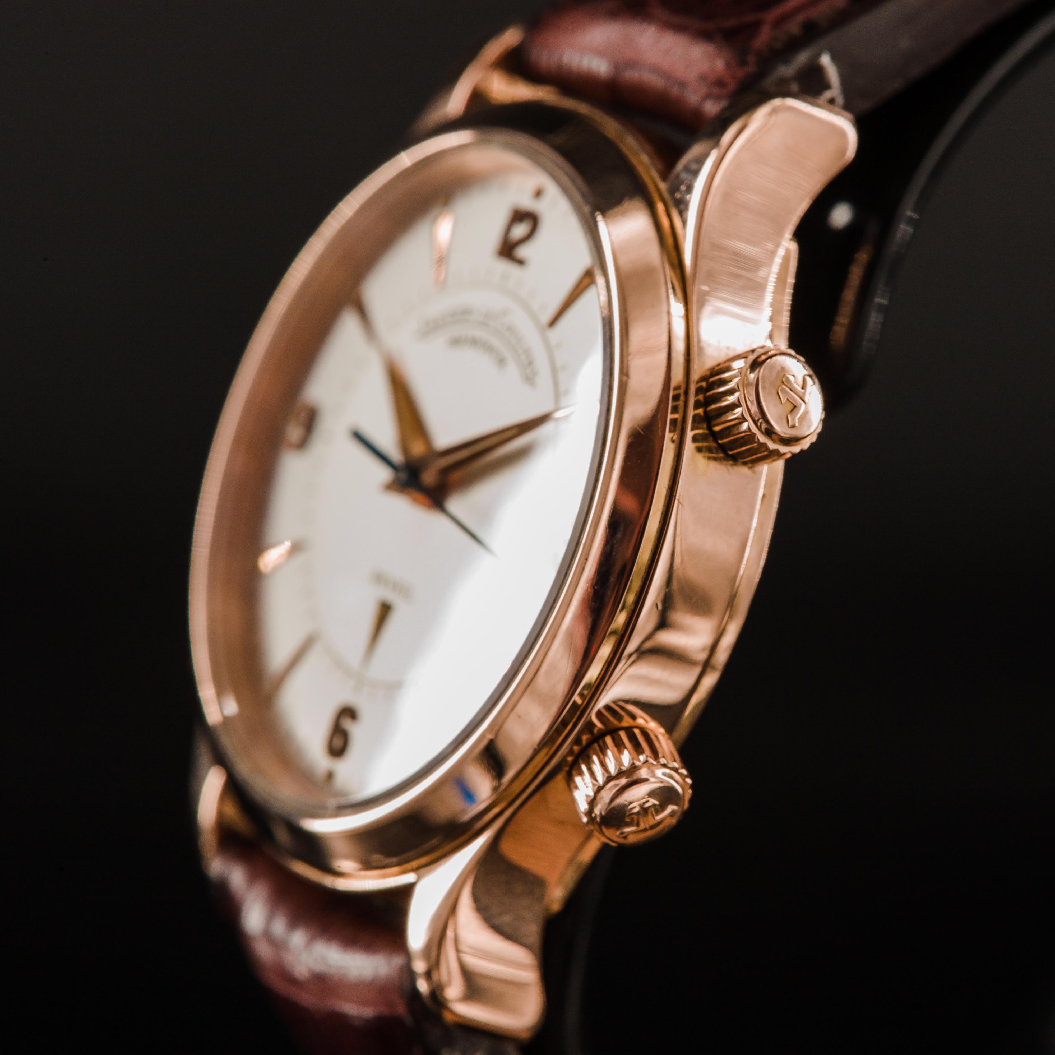 Jaeger LeCoultre Memovox Master Control Or Rose - L'Atelier du Temps