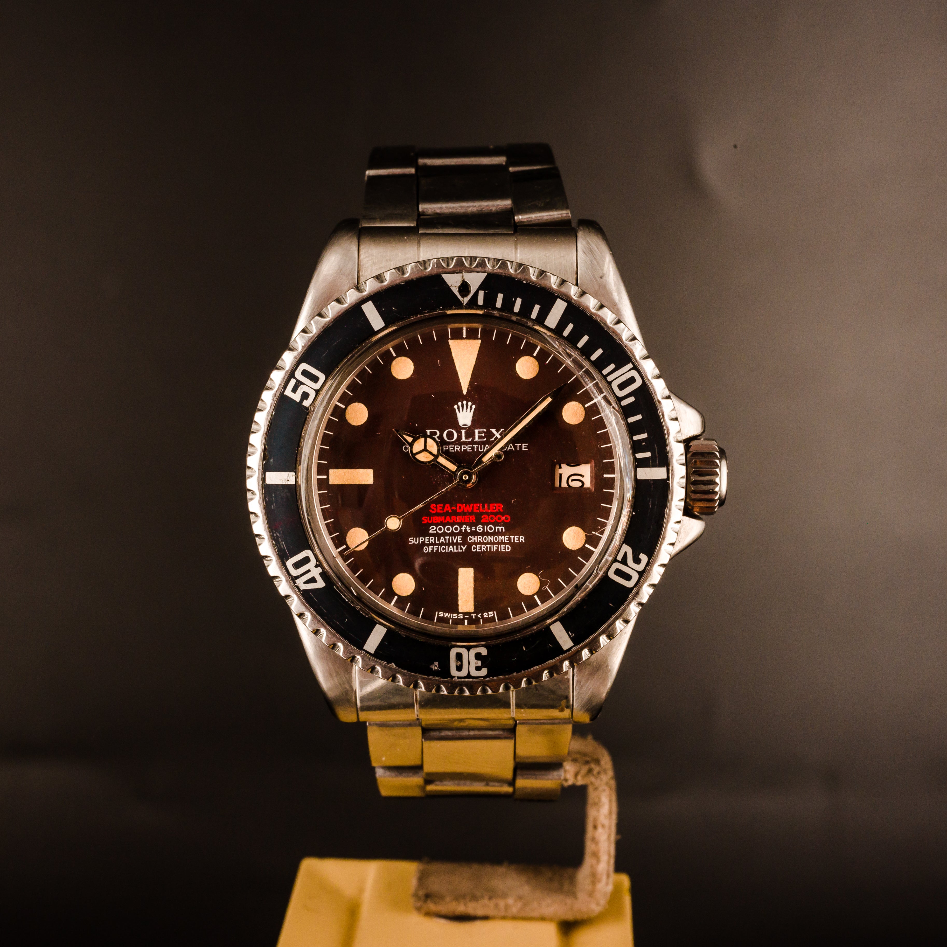 Rolex Sea-Dweller Double Red Cadran Tropical - L'Atelier du Temps