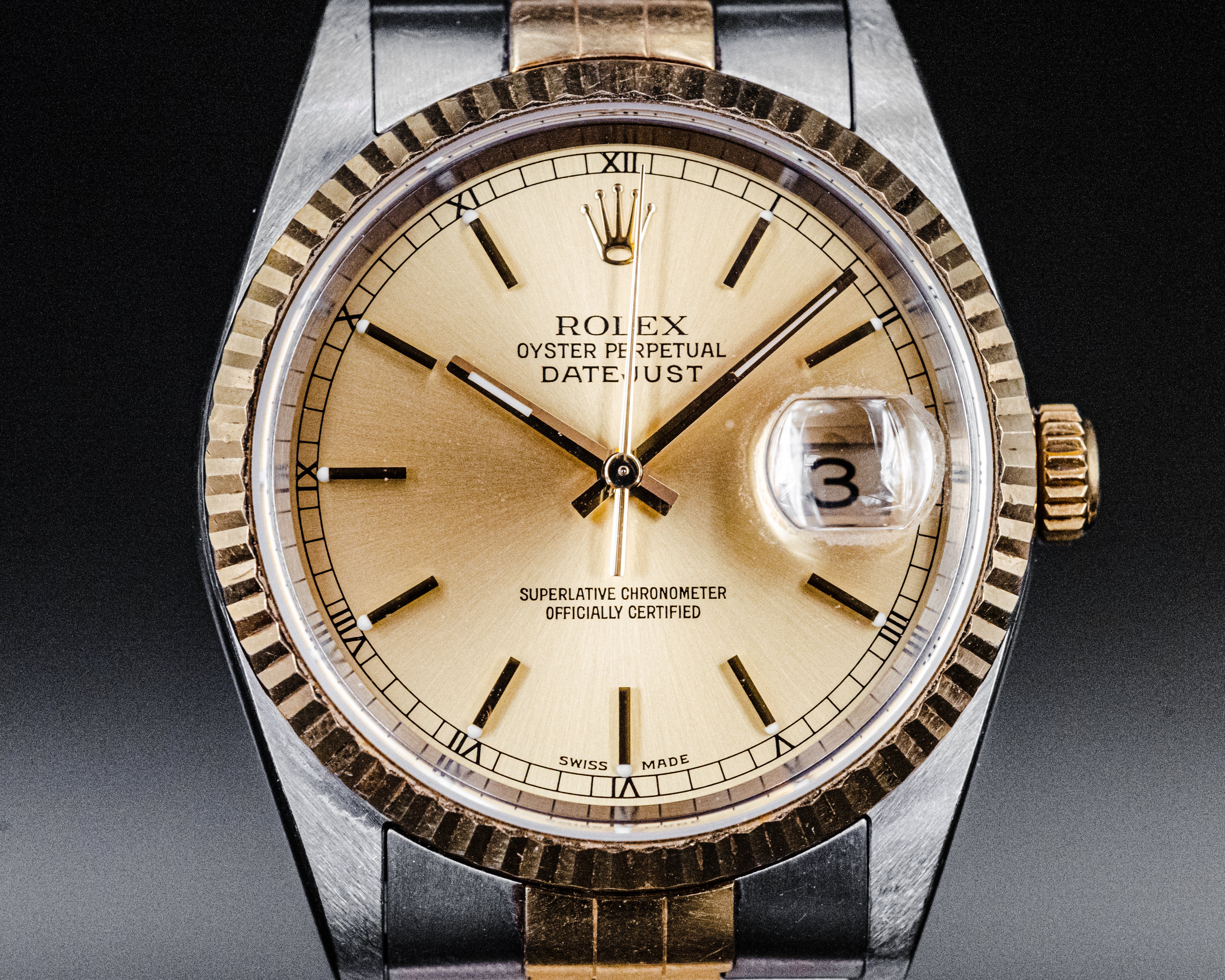 Rolex Datejust Or et acier - L'Atelier du Temps