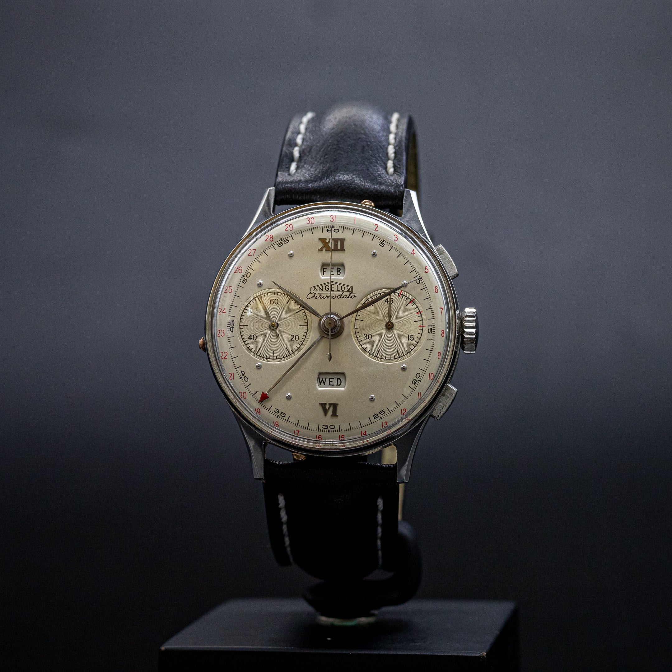 Angelus Chronodato Acier - Triple Date - L'Atelier du Temps