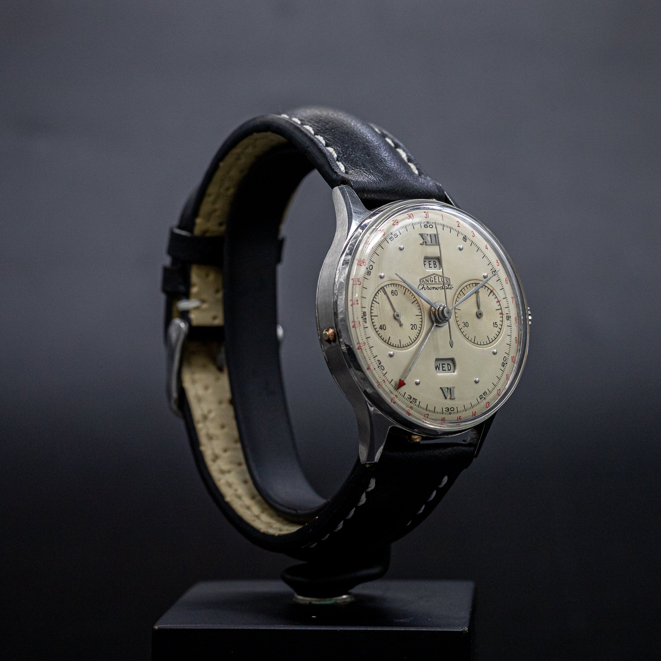 Angelus Chronodato Acier - Triple Date - L'Atelier du Temps