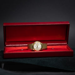Oméga Genève Soucoupe bracelet en or 15752 SC - L'Atelier du Temps