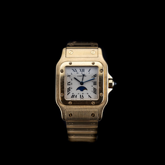 Cartier Santos Galbée «Moon Phase» (1990’s)