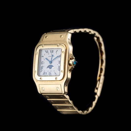 Cartier Santos Galbée «Moon Phase» (1990’s)