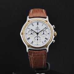 Full set - Chronographe Ebel or et acier 1911 ref 1134901