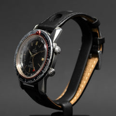 Enicar Sherpa Guide Ultrasonic Seapearl GMT World time - L'Atelier du Temps