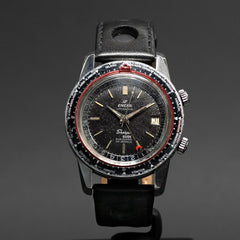 Enicar Sherpa Guide Ultrasonic Seapearl GMT World time - L'Atelier du Temps