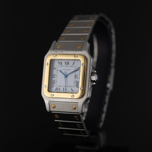 Cartier Santos ref 2961 en or et acier