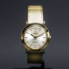 Oméga Genève Soucoupe bracelet en or 15752 SC - L'Atelier du Temps