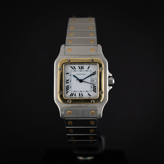Cartier Santos ref 2961 en or et acier