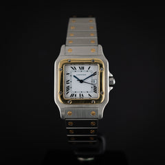Cartier Santos ref 2961 en or et acier