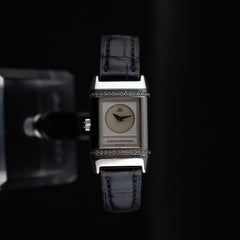 Full set - Jaeger Lecoultre   Reverso  "Night and Day" en acier et diamand