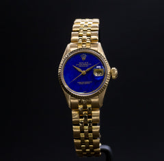 Rolex Datejust Lady en Or jaune Cadran Lapis Lazuli - L'Atelier du Temps