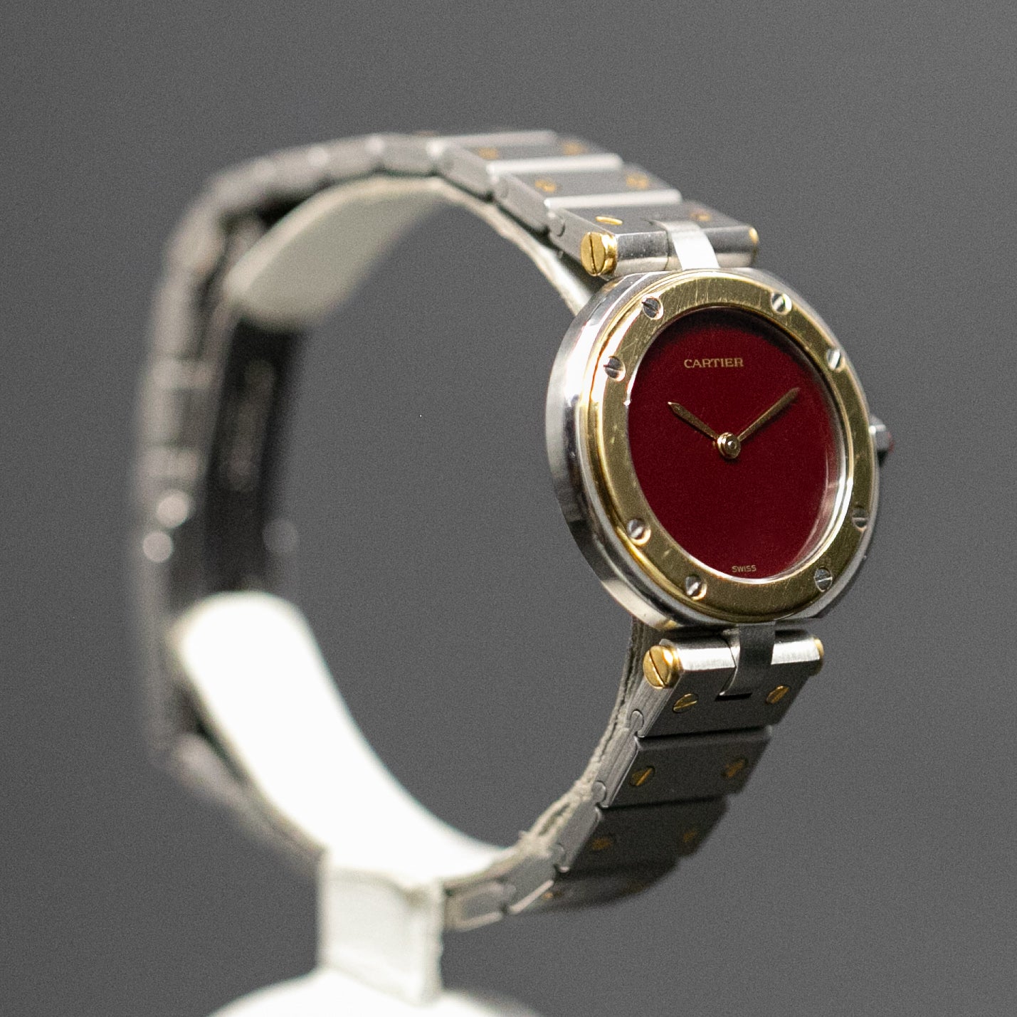 Cartier Santos Burgundy - L'Atelier du Temps