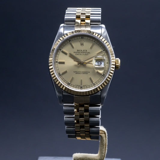 Rolex DateJust Or et Acier ref. 16233 - L'Atelier du Temps