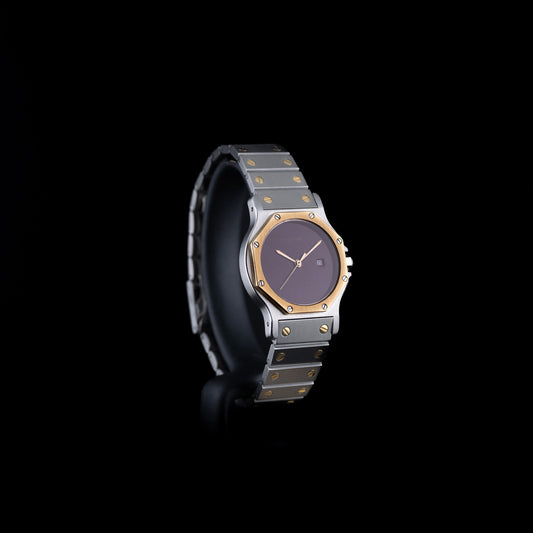 Cartier Santos Octogonal «Burgundy» (1980’s)