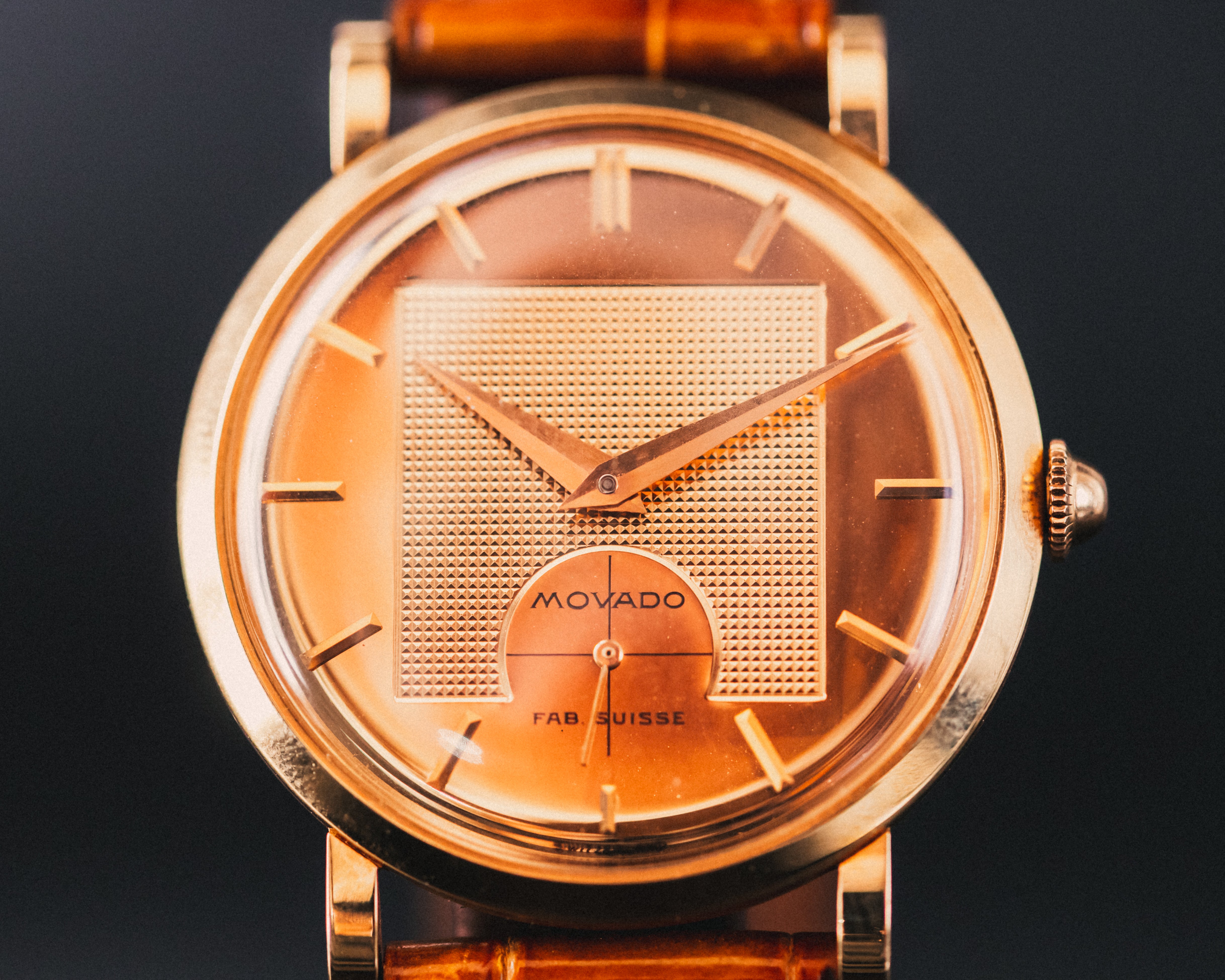 Movado Calatrava - Or Rose - L'Atelier du Temps