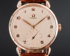 Omega Calatrava Petite seconde - plaqué Or Rose - L'Atelier du Temps